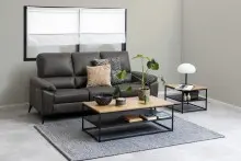 Couchtisch >Gila< in Wildeiche, MDF, Stahl -...