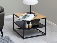 Couchtisch >Gila< in Wildeiche, MDF - 55x42x55cm...