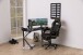 Gamingtisch >Ninja< in Carbon, MDF, Stahl - 140x75x60cm (BxHxT)