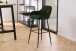 Barhocker >Brooke< (2er-Set) in waldgrün, Polyester, Stahl - 52x104x53cm (BxHxT)