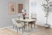 Armlehnstuhl >Emilia< in sand, Polyester, Stahl - 57x83x61cm (BxHxT)