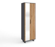 Garderobenschrank >Joe< in Eiche / anthrazit -...