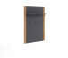 Garderobenpaneel >Joe< in Eiche / anthrazit - 82x120x28 (BxHxT)