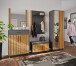 Garderobenspiegel >Joe< in Eiche / anthrazit, Eiche teilmassiv - 82x80x2 (BxHxT)