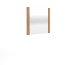 Garderobenspiegel >Joe< in Eiche / anthrazit, Eiche teilmassiv - 82x80x2 (BxHxT)
