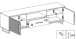 Lowboard >Joe< in Eiche / anthrazit, Eiche teilmassiv - 185x53x45cm (BxHxT)