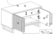 Schuhbank >Eddie< in Eiche / schwarz, Eiche teilmassiv - 82x51x40cm (BxHxT)