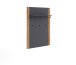 Garderoben-Set >Joe< (5-teilig) in Eiche / anthrazit - 235x197x40 (BxHxT)