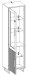 Wohnwand >Joe< (4-teilig) in Eiche / anthrazit - 341x197x40 (BxHxT)