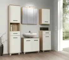Badezimmer-Set >Aggi< (5-teilig) in Sonoma Eiche...