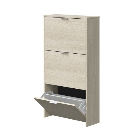 Schuhkipper >Shoe Cabinets< in Eiche - 60x113x22 (BxHxT)