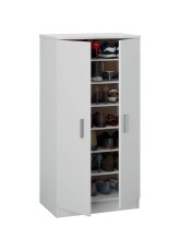 Schuhschrank >Shoe Cabinets< in Weiß - 55x108x36 (BxHxT)