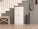 Schuhschrank >Shoe Cabinets< in Weiß - 55x108x36 (BxHxT)