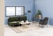 Schlafsofa >Blain< in dunkelgrün, Stoff, Rubberwood - 200x83x105cm (BxHxT)