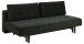 Schlafsofa >Blain< in dunkelgrün, Stoff, Rubberwood - 200x83x105cm (BxHxT)
