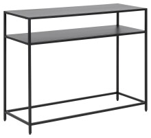 Konsolentisch >Newcastle< in schwarz, Stahl - 100x79x35cm (BxHxT)