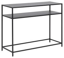 Konsolentisch >Newcastle< in schwarz, Stahl - 100x79x35cm (BxHxT)