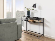 Konsolentisch >Newcastle< in schwarz, Stahl - 100x79x35cm (BxHxT)