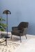 Sessel >Melissa< in Grau, Polyester, Stahl - 75x83x75cm (BxHxT)
