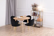 Esstisch >Roxby< in Eiche, MDF, Rubberwood - 76x105cm (HxD)