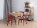 Esstisch >Roxby< in Eiche, MDF, Rubberwood - 76x105cm (HxD)