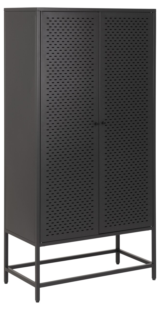 Mehrzweckschrank >Newcastle< in schwarz, Stahl