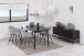 Anrichte >Newcastle< in schwarz, Stahl - 160x60x40cm (BxHxT)