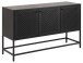 Anrichte >Newcastle< in schwarz, Stahl - 125x75x40cm (BxHxT)