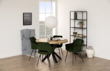 Standregal >Newcastle< in schwarz, Stahl - 69,5x185x30cm (BxHxT)