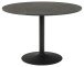 Esstisch >Ibiza< in schwarz, MDF, Stahl - 74x110cm (HxD)