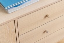 Anrichte >Aston< in Eiche weiss pigmentiert - 160x75x40cm (BxHxT)