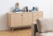 Anrichte >Aston< in Eiche weiss pigmentiert - 160x75x40cm (BxHxT)