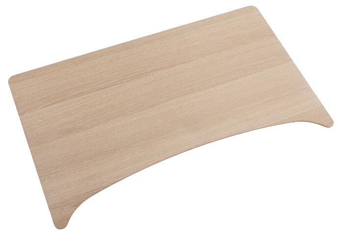 Ansteckplatte >Aston< (2er-Set) in Eiche weiss pigmentiert - 50x1,8x90 (BxHxT)