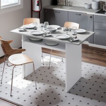 Klapptisch >Tavolo< in Artik-Weiß/Beton-Grau...
