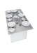 Klapptisch >Tavolo< in Artik-Weiß/Beton-Grau - 120x77x35(70cm) (BxHxT)