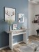 Klapptisch >Tavolo< in Artik-Weiß/Beton-Grau - 120x77x35(70cm) (BxHxT)
