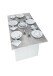 Klapptisch >Tavolo< in Artik-Weiß/Beton-Grau - 120x77x35(70cm) (BxHxT)