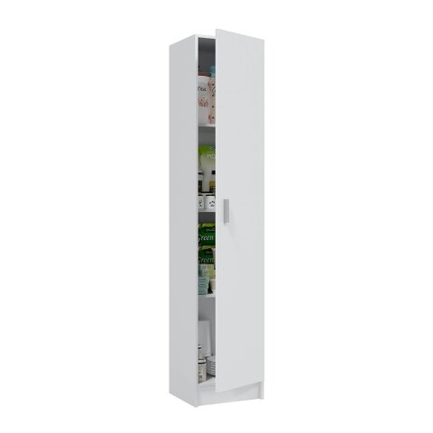 Mehrzweckschrank >Multipurpose< in Weiß - 37x180x37 (BxHxT)