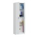 Mehrzweckschrank >Multipurpose< in Weiß - 59x180x37 (BxHxT)