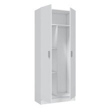 Mehrzweckschrank >Multipurpose< in Weiß - 73x180x37 (BxHxT)