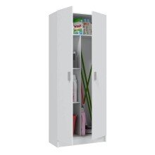 Mehrzweckschrank >Multipurpose< in Weiß - 73x180x37 (BxHxT)
