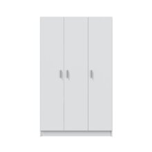 Mehrzweckschrank >Multipurpose< in Weiß - 109x180x37 (BxHxT)