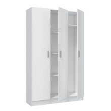 Mehrzweckschrank >Multipurpose< in Weiß - 109x180x37 (BxHxT)