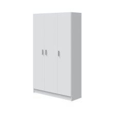 Mehrzweckschrank >Multipurpose< in Weiß - 109x180x37 (BxHxT)