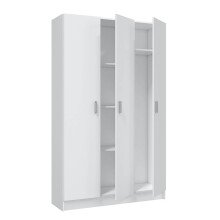 Mehrzweckschrank >Multipurpose< in Weiß - 109x180x37 (BxHxT)
