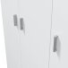 Mehrzweckschrank >Multipurpose< in Weiß - 109x180x37 (BxHxT)