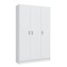 Mehrzweckschrank >Multipurpose< in Weiß - 109x180x37 (BxHxT)