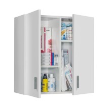 Wandhängeschrank >Multipurpose< in Weiß - 59x60x27 (BxHxT)