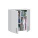 Wandhängeschrank >Multipurpose< in Weiß - 59x60x27 (BxHxT)