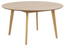 Esstisch >Roxby< in Eiche, MDF, Rubberwood -...